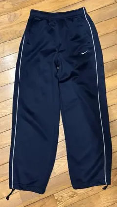 90sNIKE トラックパンツサイドラインSネイビー