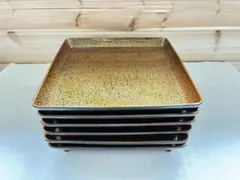 津軽塗 唐塗 お膳 30cm角 6枚セット - メルカリ