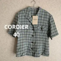 nタグ付き古着 CORDIER シャツジャケット　 チェック柄　40 ☺︎のサムネイル