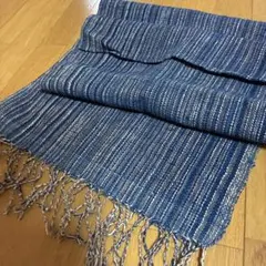 ラオスで購入　手織り　天然素材　ストール　未使用品