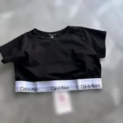 Calvin Klein ブラック クロップドTシャツ M 新品