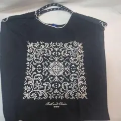 【みの様】エコバッグ Ball & chain 黒 トートバッグ