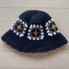 LOWRYSFARM ローリーズファーム クロシェハット ニット帽子 お花