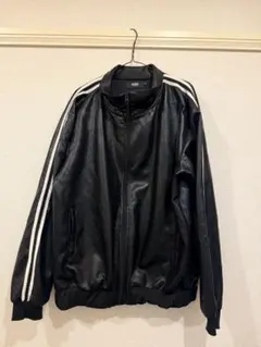AZUL フェイクレザー トラックジャケット ブラックのサムネイル