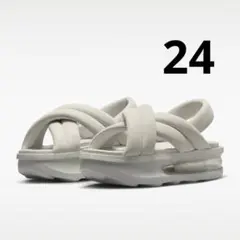 新品 NIKE エアマックスアイラ オフホワイト 新品 ナイキ サンダル24cm