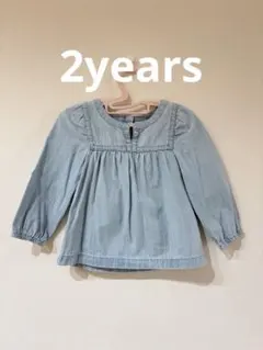 baby GAP 2歳用 ライトブルー 長袖シャツ デニム