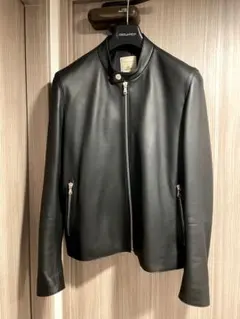 【美品】トゥモローランド デニム レザージャケット 牛革 ブラック 黒 M 美品】トゥモローランド デニム レザージャケット 牛革 ブラック