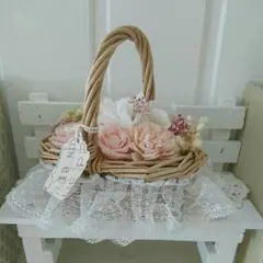 パンちゃん様専用♡﻿ナチュラルホワイトバスケット ピンクver.♡﻿