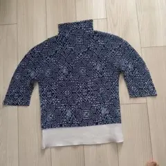 ISSEY MIYAKE me 五分袖チュニック ネイビーのサムネイル