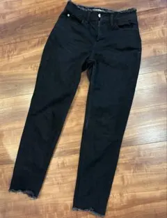 ヘルシーデニム　Healthy DENIM ブラック　デニム フリンジ 22