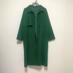 緑色　ロングコート