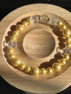 NO150  ハンドメイド天然石ブレス…シェルパール