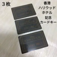 ３枚　香港ハリウッドホテル　ルームキー　カードキー　香港ディズニーランド　記念品