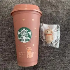 スタバ バレンタイン カラーチェンジングリユーザブルカップ473ml ベアリスタ