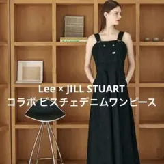 【美品】Lee×JILL STUARTコラボ ビスチェデニムワンピース ブラック