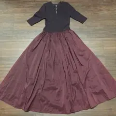 Apuweiser-riche タフタドッキングワンピース　前後2WAY