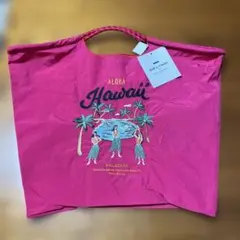 Ball & Chain ハワイアンエコバッグ ピンクLサイズ