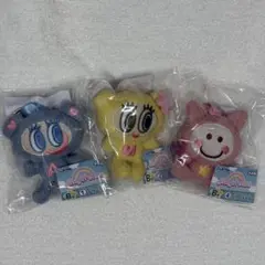 エンジェルブルーエニマイくじB賞ぬいぐるみバッグチャーム３種セット
