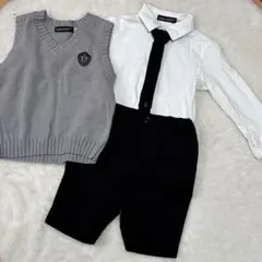 キッズ フォーマル服 ベスト シャツ ズボン セット