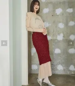 ELLEgirl チュールレイヤードシャーリングスカート