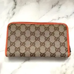 GUCCI グッチ 長財布 ラウンドファスナー キャンバス　1010-⑥