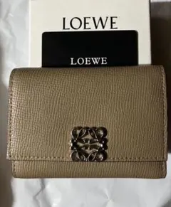 LOEWE 三つ折り財布 アナグラム トライフォールド ウォレット