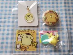 【おまけ付き】ポムポムプリン アクリルチャーム 刺繍缶バッジ コースター チョコ