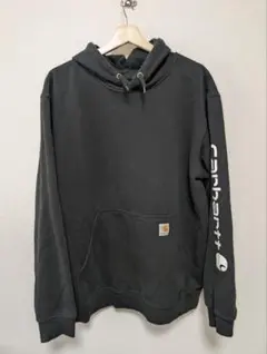 Carhartt カーハート パーカー L ブラック 袖ロゴ ルーズフィット