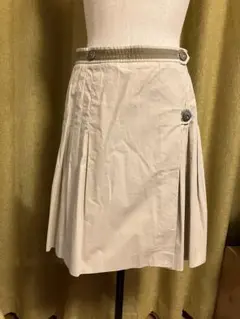 BROOKS BROTHERS プリーツスカート　ラップ ベージュ