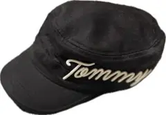 Tommy トミー ブラック ワークキャップ 刺繍ロゴ Mサイズのサムネイル