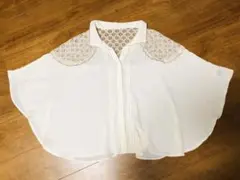 【値下げしました！！】肩レース　シフォントップス