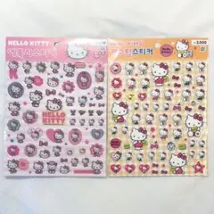 韓国ダイソー　ハローキティ シール 2枚セット