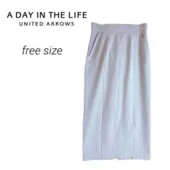 【ほぼ新品】アデイインザライフ アローズ ストライプ ロングスカート Iライン