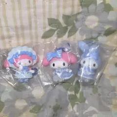 スイートロリータマスコット みずいろロリータver. マイメロ　3つセット　ア