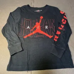 Jordan 長袖Tシャツ　110cm 黒　赤