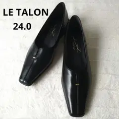 LE TALON GRISE レザースクエアARTYフラット 23.5 パンプス - メルカリ
