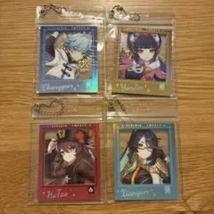 原神 ポラロイド風カード キーホルダー 4種セット　韓国