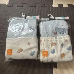 冬用動物柄シャツ肌着、レギンス2点セット