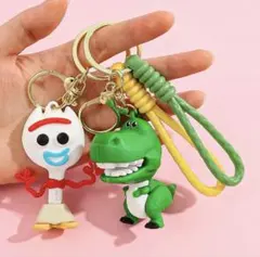 トイストーリー　レックス　フォーキー　キーフォルダーセット