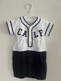 プティマイン　野球　ユニフォーム風　ロンパース 50-70cm