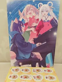 超かぐや姫！ 入場者特典 イラストボード　ちびかぐやシールセット