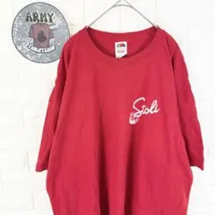 フルーツオブザルーム【2XL】USA生地 半袖Tシャツ ビッグサイズ レッド