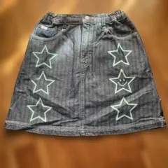 Angel Blue 星形プリント デニムスカート 150cm