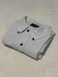 LACOSTE ストライプ ボタンダウン 長袖シャツ