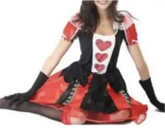 ハートの女王コスプレ ディズニー 仮装 パニエ付き