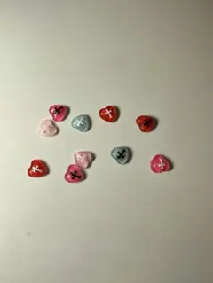 ハート型ネイルパーツ 10個セット