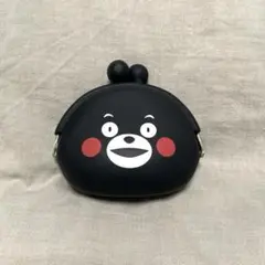 くまモン コインケース 小物入れ 小銭入れ ミニ財布 サイフ がま口 財布 黒