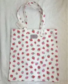 キャスキッドソン トート　バッグ　いちご　コットン　エコバッグ　ストロベリー