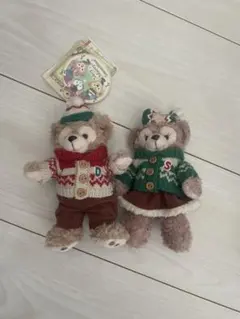 ダッフィー・シェリーメイ ぬいぐるみバッジ