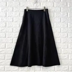 デミルクスビームス【38】黒系 Aラインフレアスカート 厚手 ストレッチ 秋冬のサムネイル